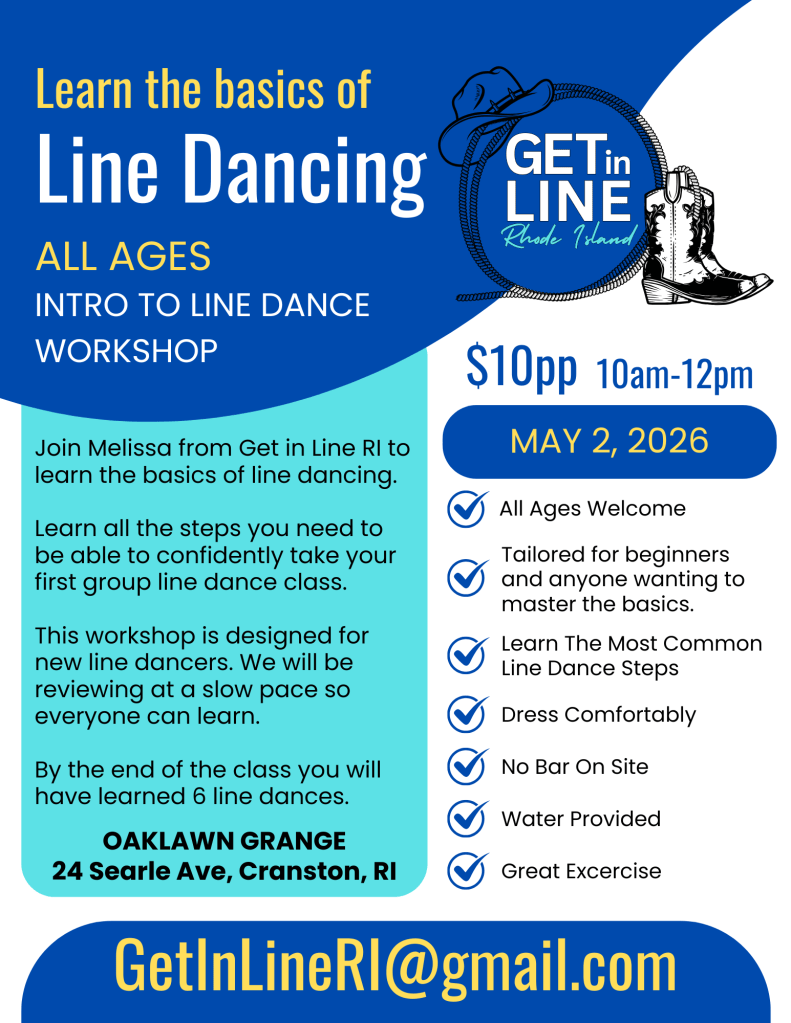 Intro to Line Dance Workshop RI on May 2, 2026